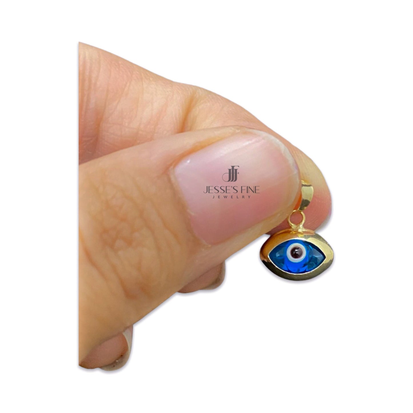 Eye shaped evil eye pendant Turkish ocean blue evil eye pendant mal del ojo pendant evil eye pendant protection all seeing eye charm