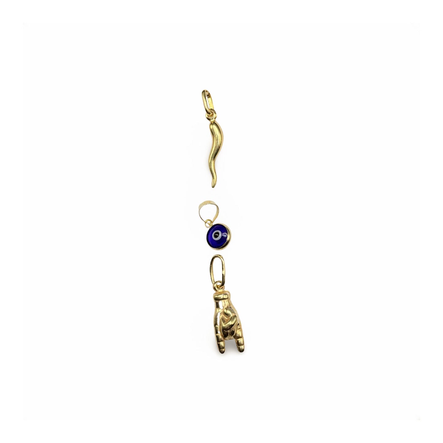Dainty 10k yellow gold Italian cornilcello horn good luck charm dainty pepper pendant gold italian horn good luck gifts for him malocchio