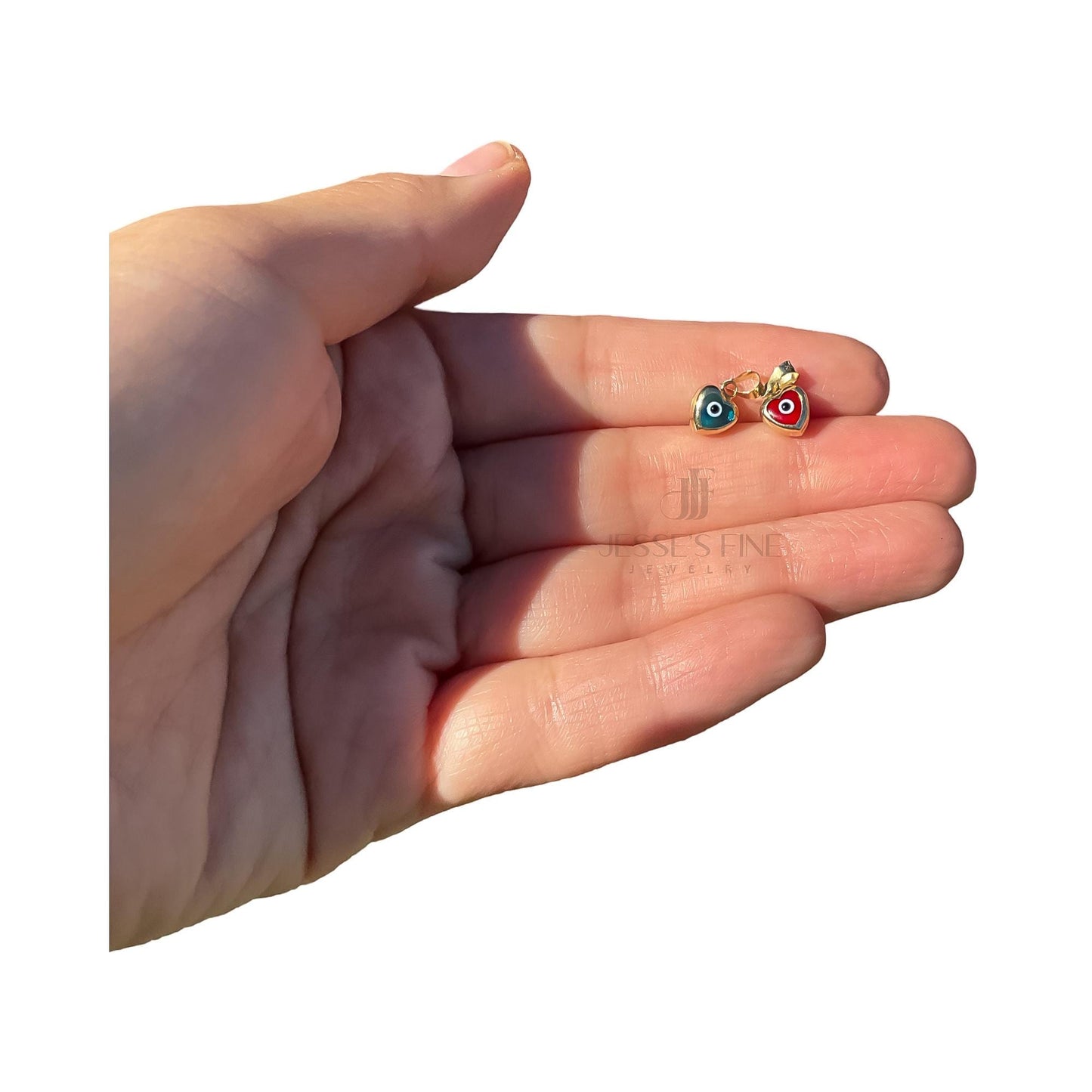 Dainty heart evil eye pendant turquoise real 10k gold evil eye heart shaped charm pendant gift for hernprotection evil eye charm amulet eye