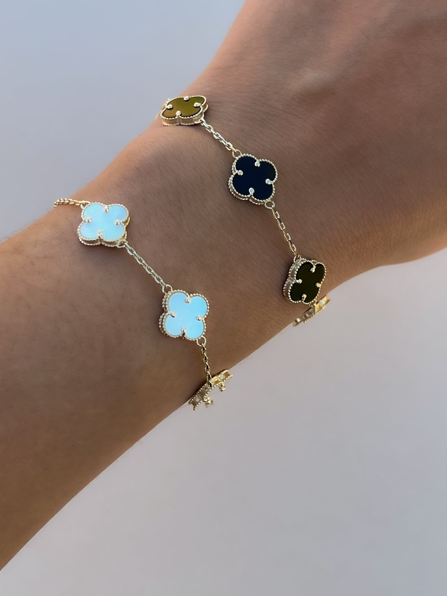 Clover bracelet 10k gold