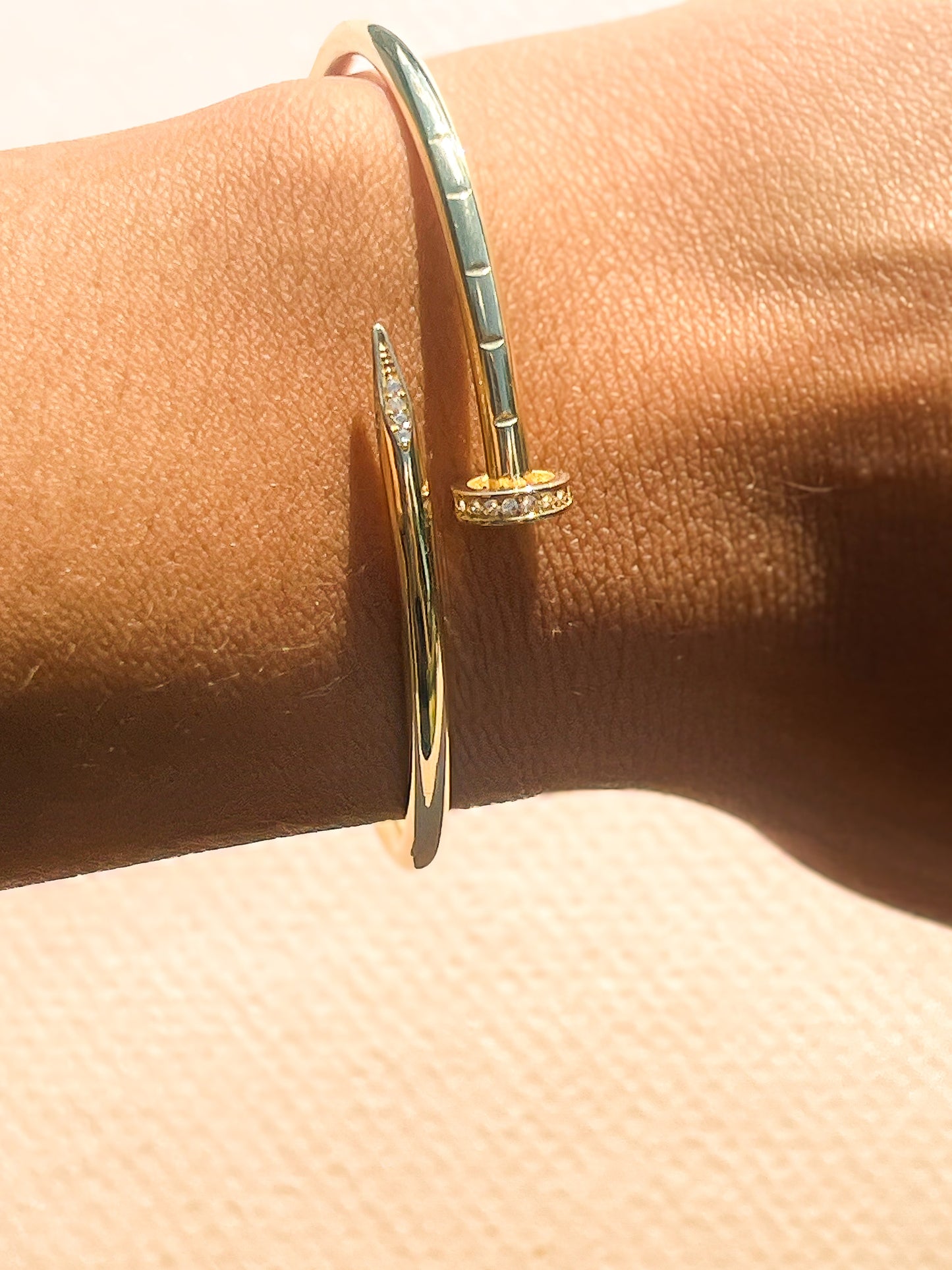 10k Gold bangle nail inspired