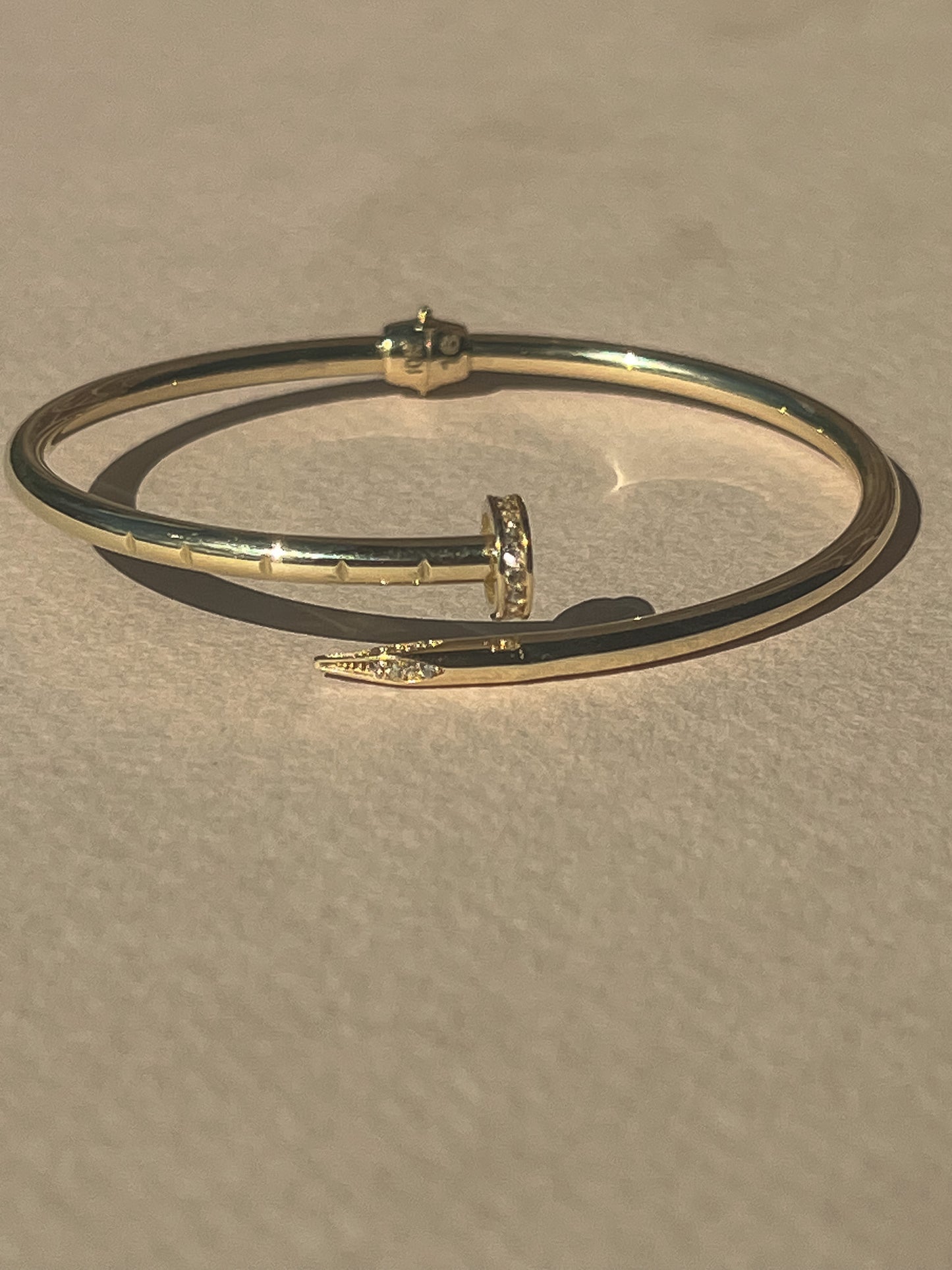 10k Gold bangle nail inspired