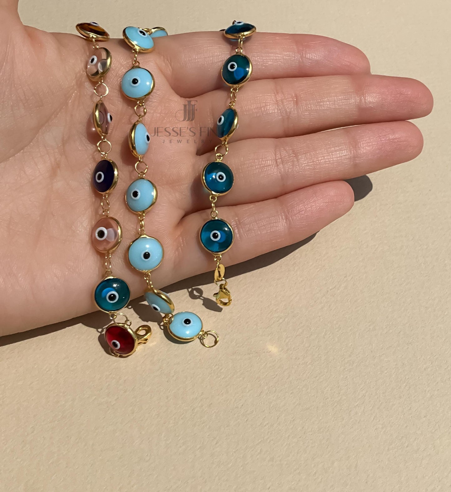 Evil eye tennis bracelet gold plated tennis turquoise evil eye bracelet light blue evil eye bracelet multicolor evil eye bezel bracelet