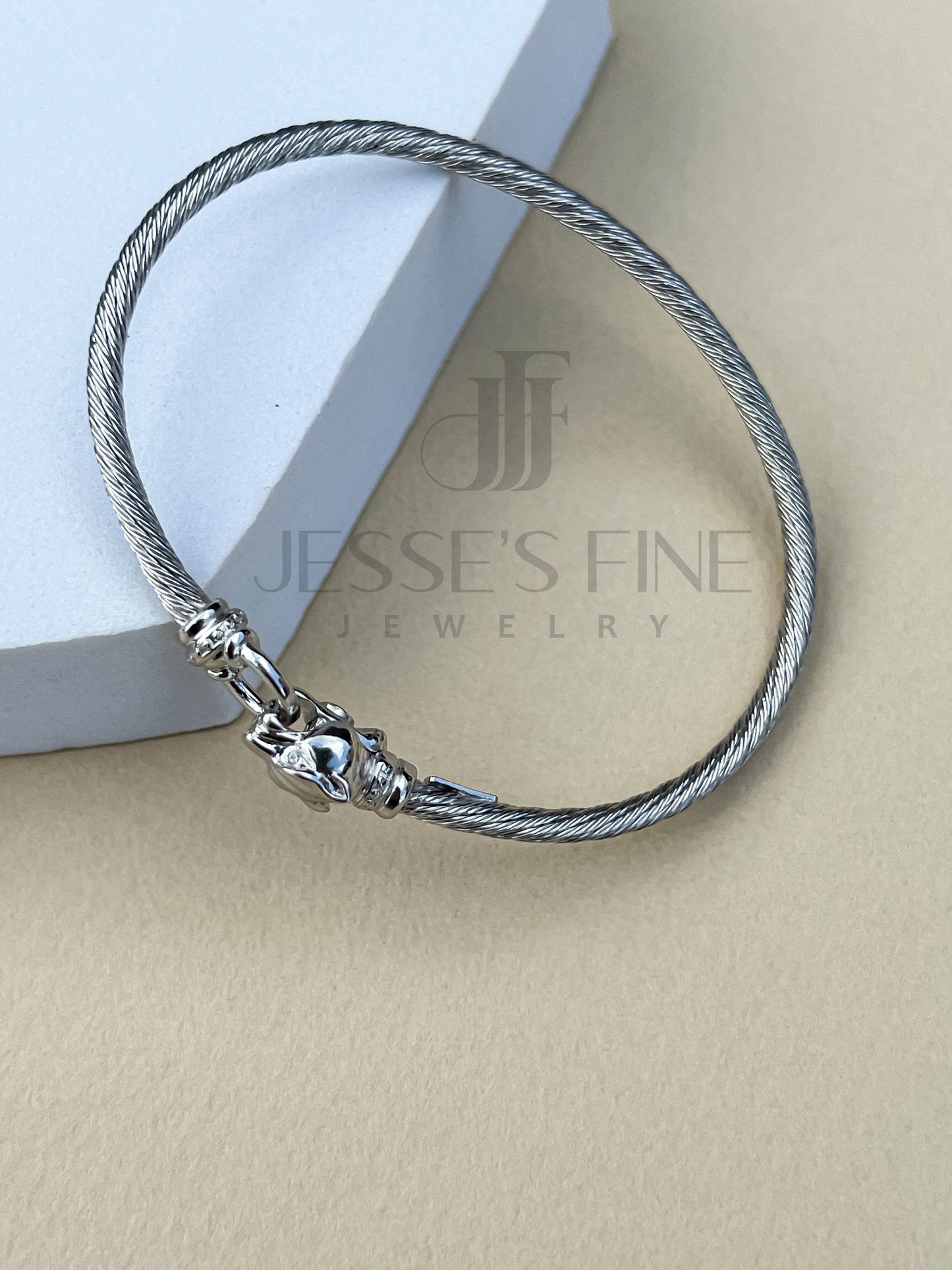 Silver Panther rope detail bangle bracelet gold and silver jaguar cuff gift for her panther cuff bangle gift for her jaguar dainty bracelet