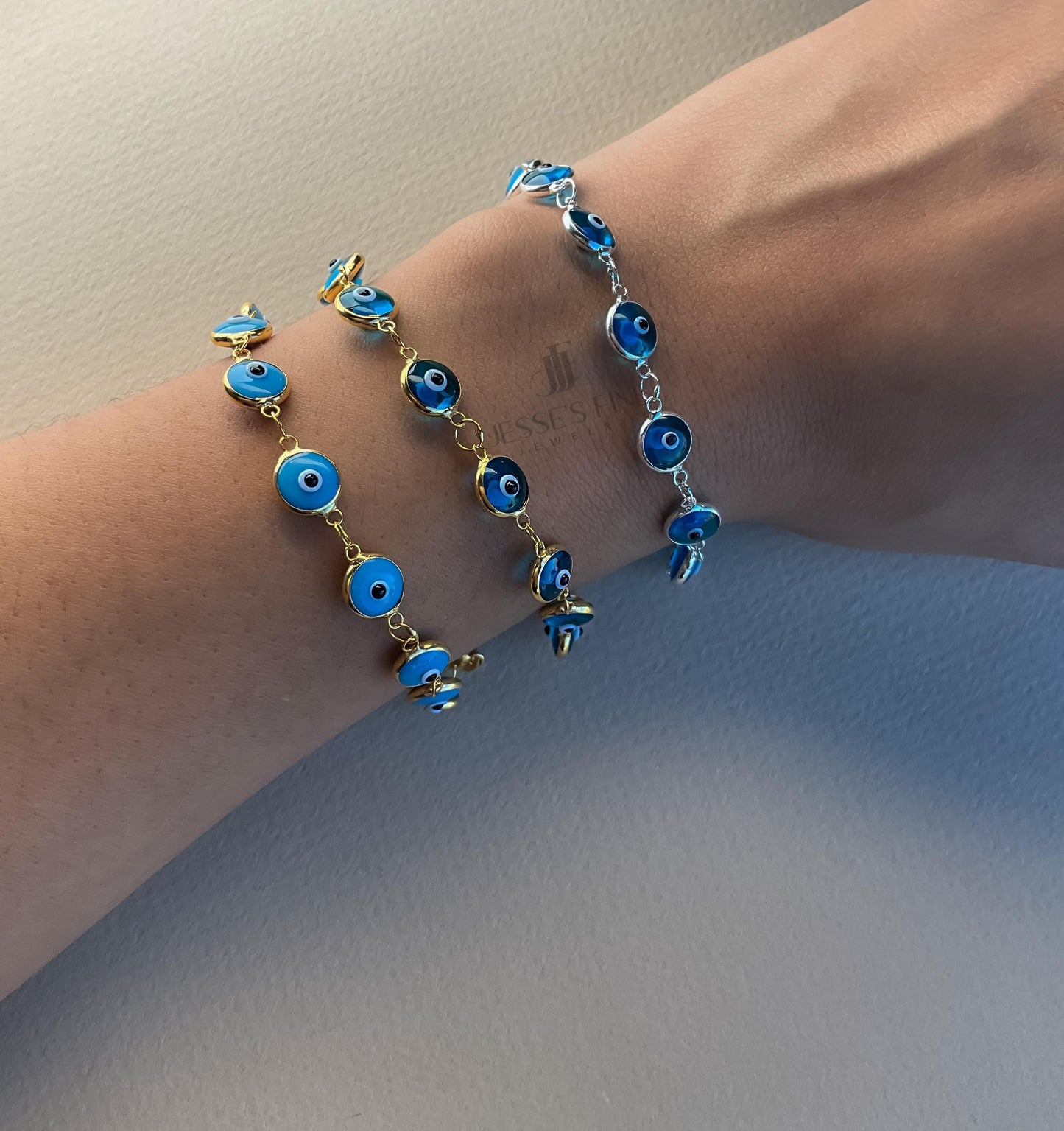 Tennis bracelet evil eye gold plated tennis turquoise evil eye bracelet light blue evil eye bracelet dark blue glass evil eye bezel bracelet