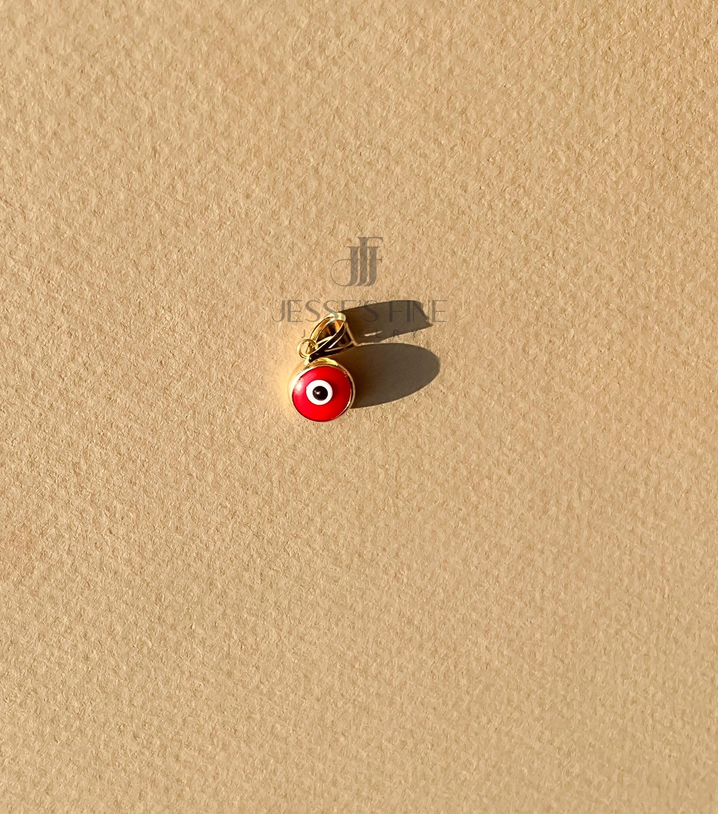 Red evil eye Mini Mano Cornuto Charm Gold Hand horn 14K Real Gold Italian Charm good luck charm protection cornicello charm malocchio gold