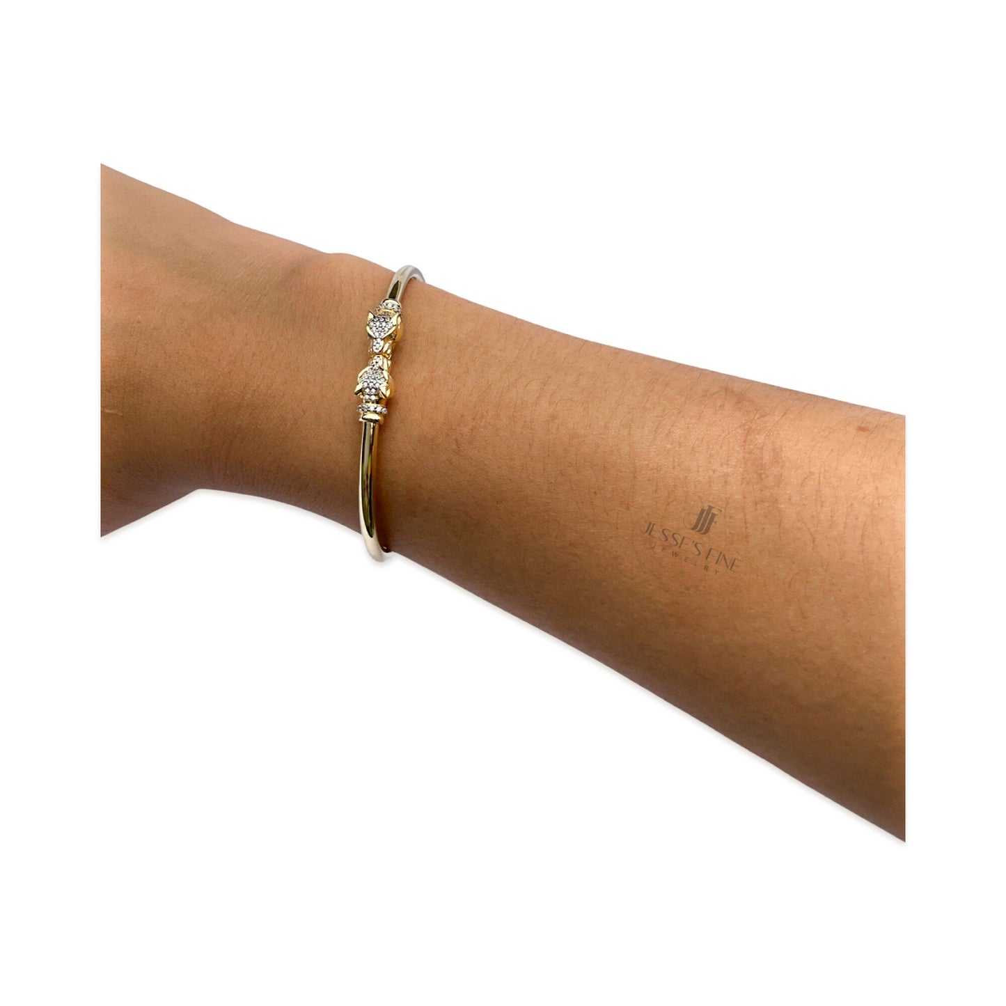 Silver Double panther hinged cuff bracelet silver panther bangle gift for her gold panther cuff bangle gift for her unique cuff jaguar