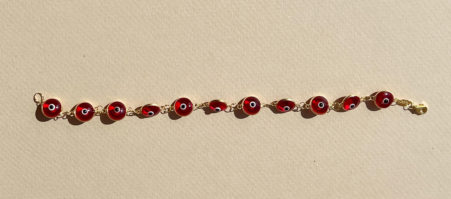 Red Evil eye tennis bracelet gold plated tennis turquoise evil eye bracelet light blue evil eye bracelet dark blue evil eye bezel bracelet