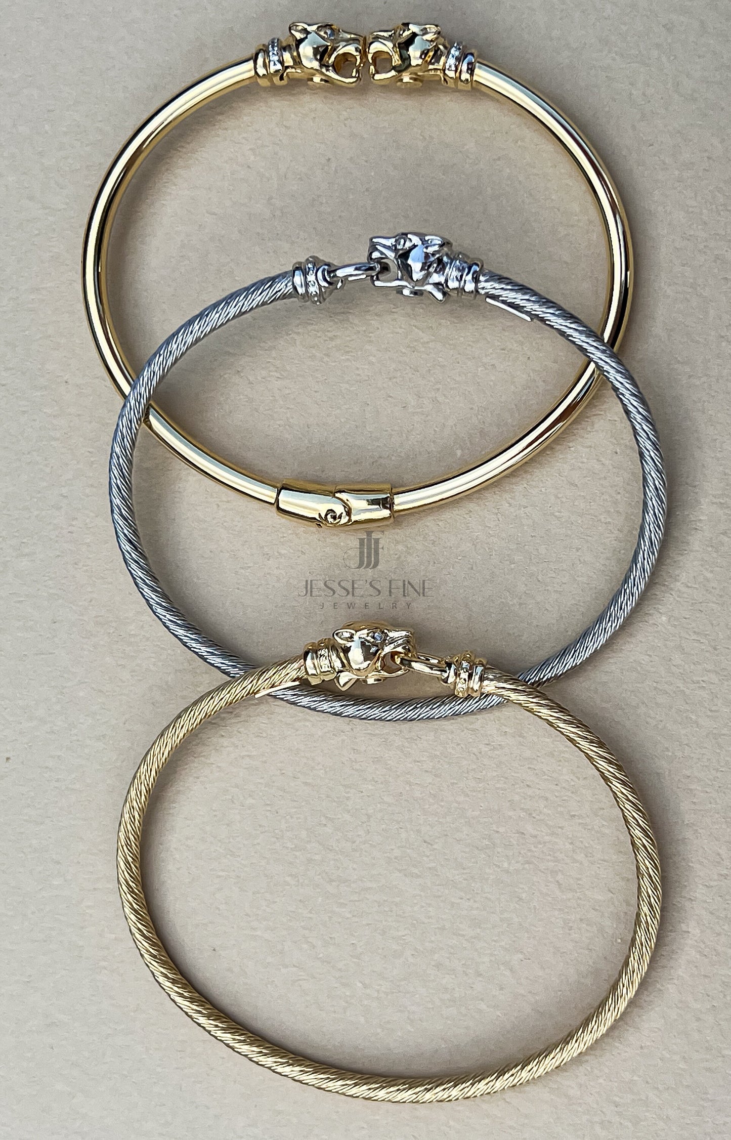 Silver Panther rope detail bangle bracelet gold and silver jaguar cuff gift for her panther cuff bangle gift for her jaguar dainty bracelet