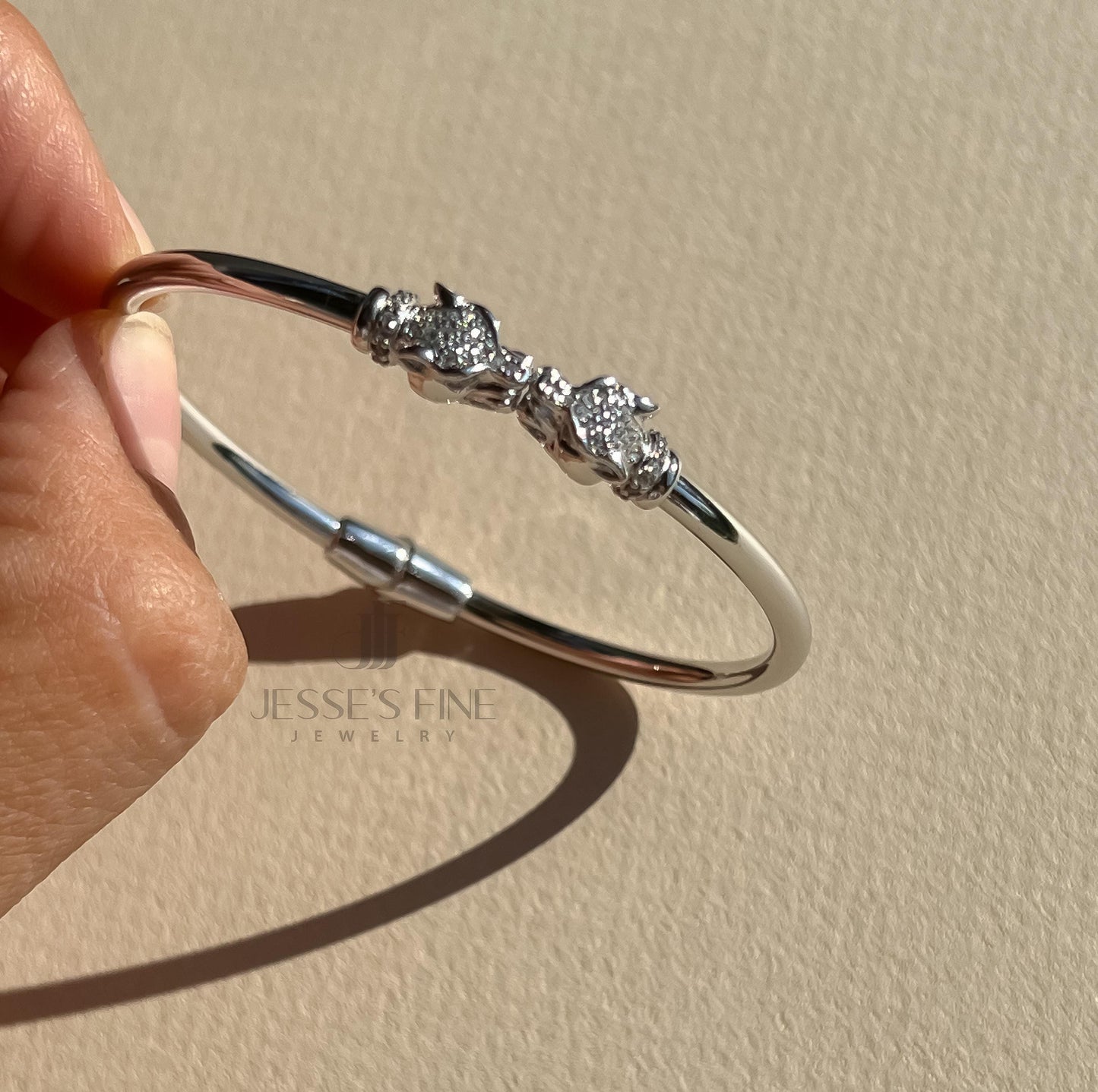 Silver Double panther hinged cuff bracelet silver panther bangle gift for her gold panther cuff bangle gift for her unique cuff jaguar