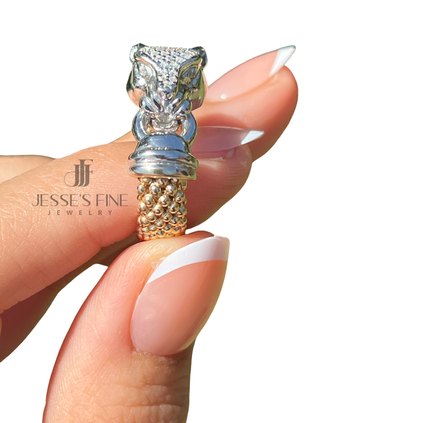 Jaguar statement ring gold jaguar rings cocktail jaguar ring silver panther statement chunky gold ring flexiable ring