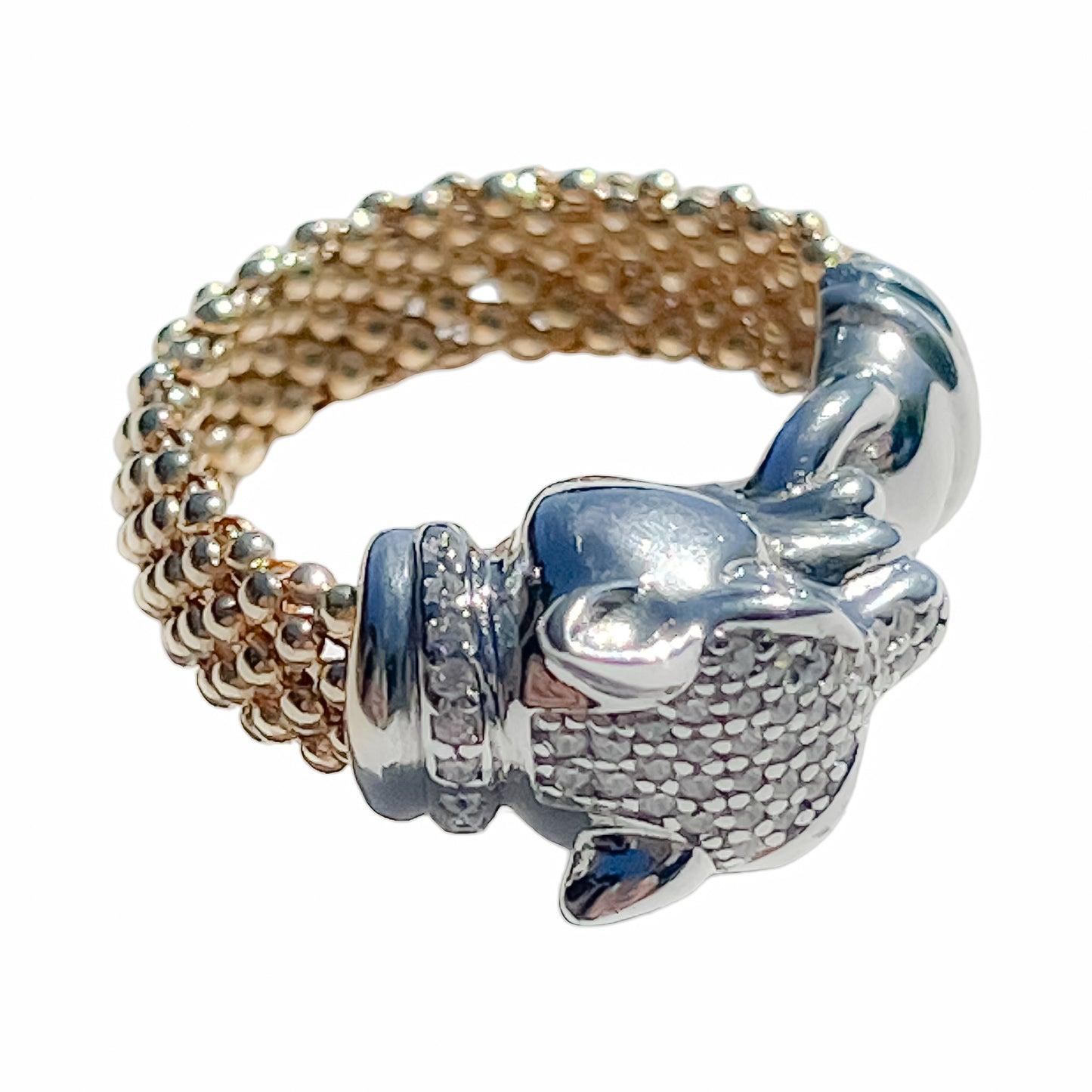 Jaguar statement ring gold jaguar rings cocktail jaguar ring silver panther statement chunky gold ring flexiable ring