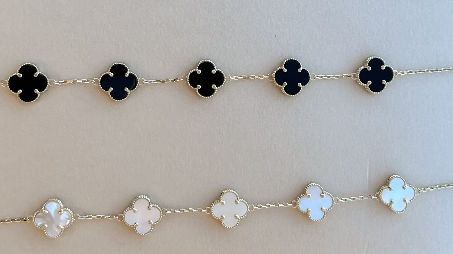 Clover bracelet 10k gold