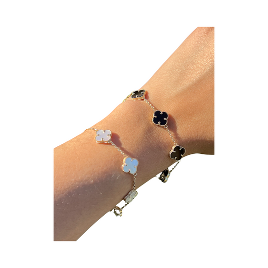Clover bracelet 10k gold