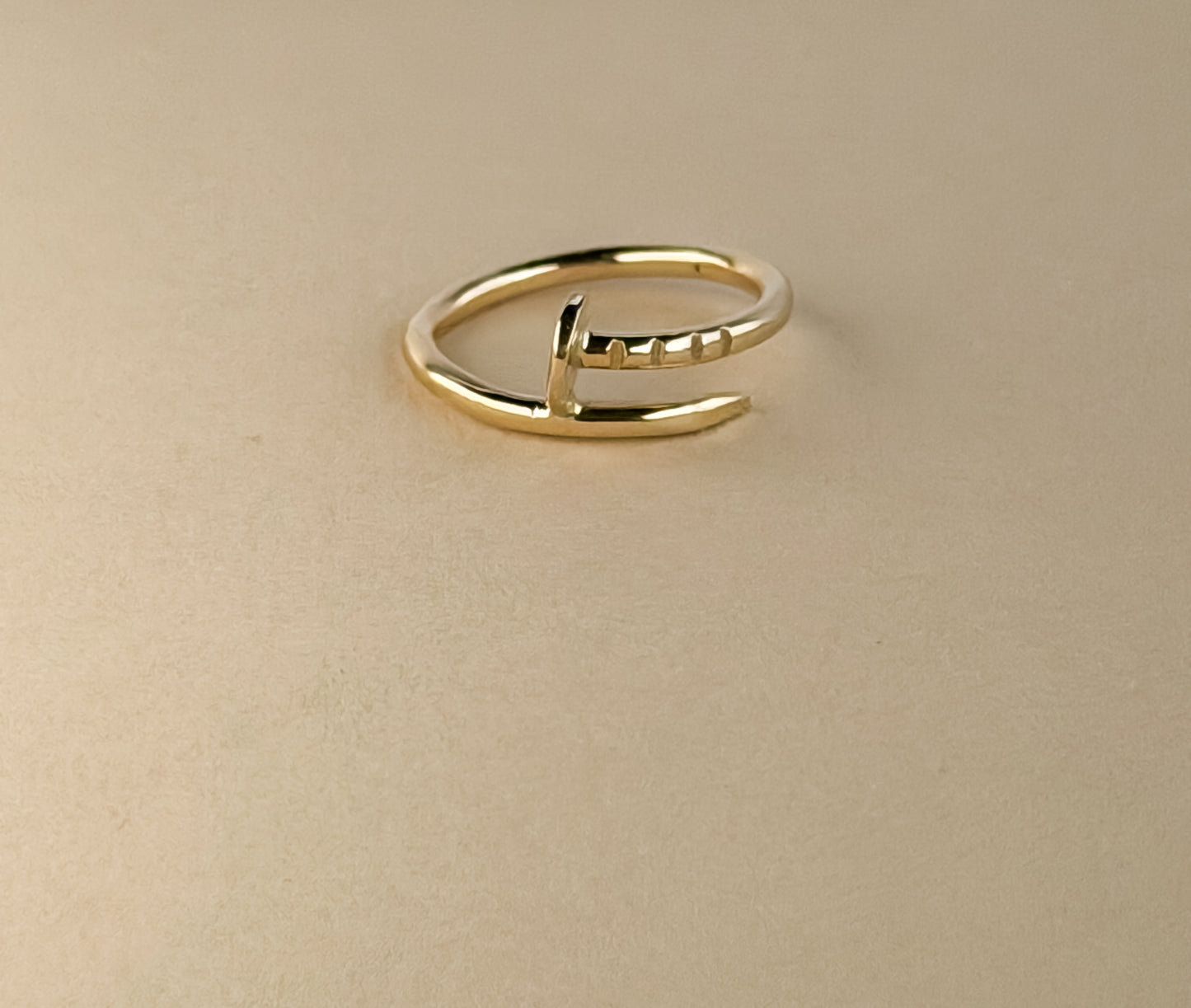 Half moon dainty pinky ring