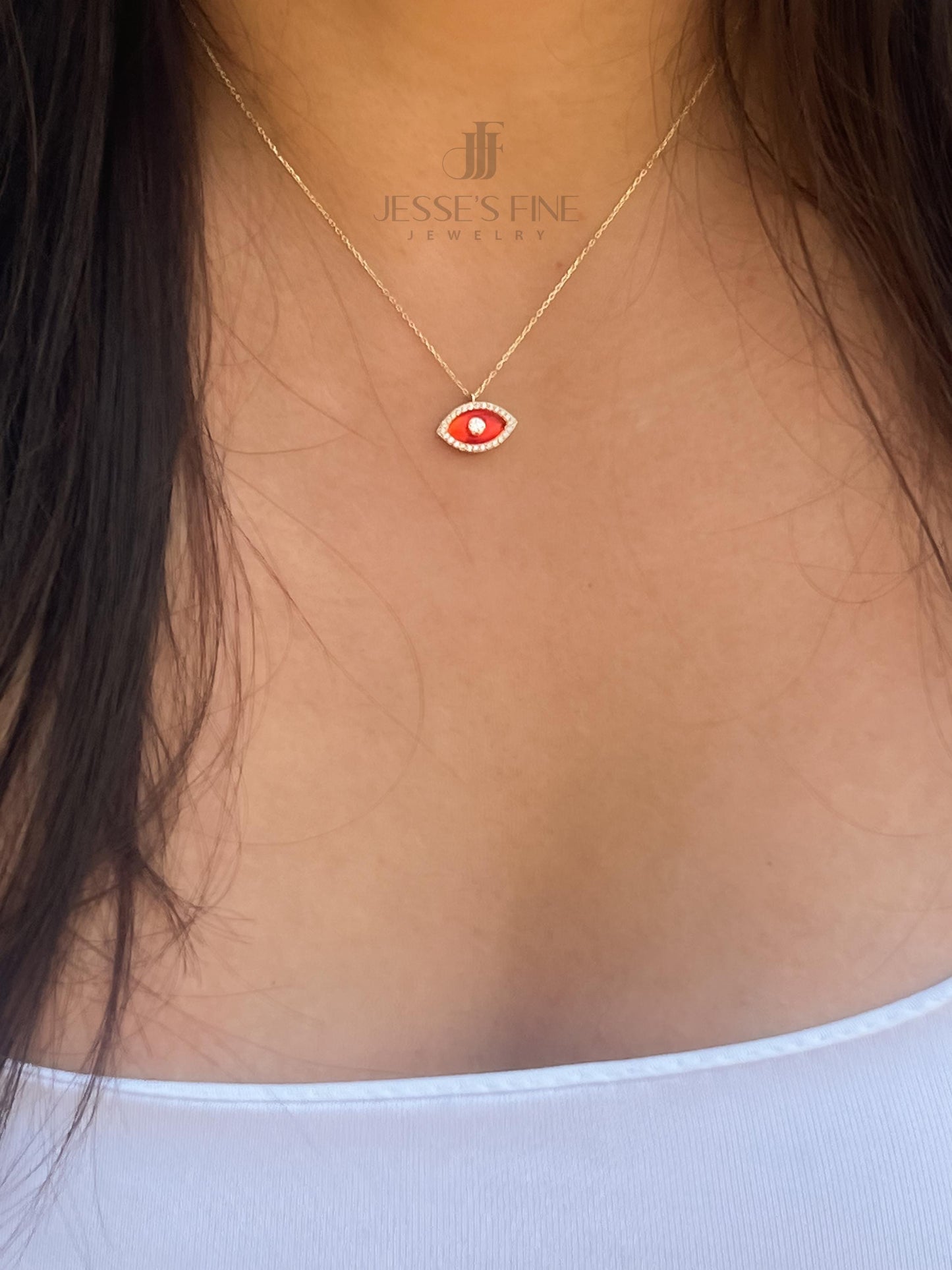Red evil eye necklace talisman red evil eye necklace dainty evil eye necklace for her protection mal de ojo red evil eye amulet necklace