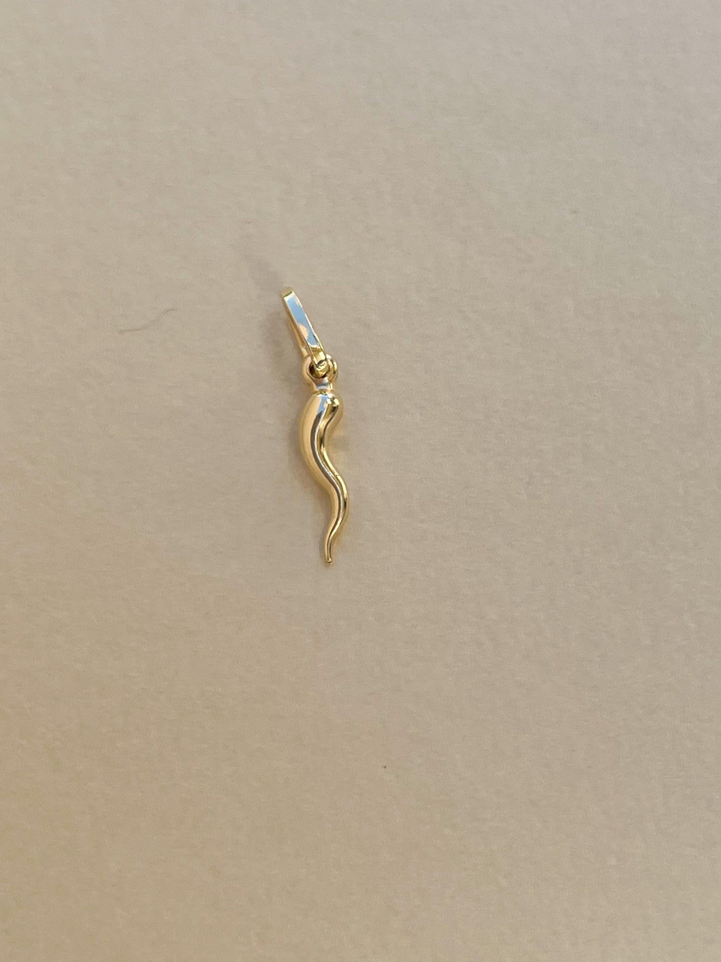 Red evil eye Mini Mano Cornuto Charm Gold Hand horn 14K Real Gold Italian Charm good luck charm protection cornicello charm malocchio gold